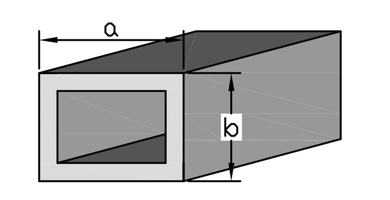 Fiberglass structural profiles axbxc